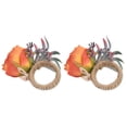 thumbnail image 3 of Rdeghly Napkin Holder,2Pcs Innovative Napkin Buckle Simulation Flower Napkin loop Holder for Hotel Restaurant,Napkin Ring, 3 of 8