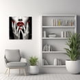 thumbnail image 5 of ZHONGYUTONG Red Lip Canvas Wall Art Black and White Woman Lips Picture Painting Decor for Living Room Bedroom Framed (24.00" x 24.00"), 5 of 5