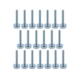 thumbnail image 3 of 30 tornillos de mano moleteados YONGSHENG M3 X 20 mm cabeza moleteada plana, 3 of 5