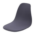 thumbnail image 2 of Stretchable Shell Seat Cover Solid Color Removable Polyester Mid-Century Modern Slipcover Cover - dark gray, 2 of 8