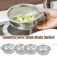 thumbnail image 4 of Swan Drain Basket Drain Rack Dry Wet Separation Hook Garbage Filter Basket' I9N4, 4 of 9