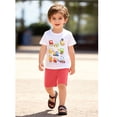 thumbnail image 2 of Emy Dola Toddler Baby Boy Summer Clothes Cute Graphic T Shirt Elastic Waist Pockets Shorts Set 2 Piece Short Sleeve Outfit, 2 of 7