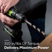 Greenworks 24V 1/2 310 in-lbs Brushless Cordless Drill / Driver with 2Ah Battery and Charger