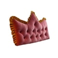 thumbnail image 1 of Cushions Velvet Backrest Cushions Headboard Window Seat and Sofa Embroidered Tufted Design Filling, 1 of 5