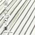 thumbnail image 6 of Linen Button Farmhouse Camel Shower Curtain,Bowknot,Linen and Cotton Woven Fabric,Pleated Brown Stripe,Country Style,72x72 in, 6 of 13