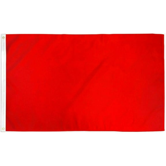 RED Solid Color Flag 3x5ft Blank Flag SUPER POLYESTER 100D FADE RESISTANT
