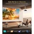 thumbnail image 4 of Proyector CWEUG A9S 4K 2000 lúmenes ANSI WiFi Bluetooth, 4 of 9