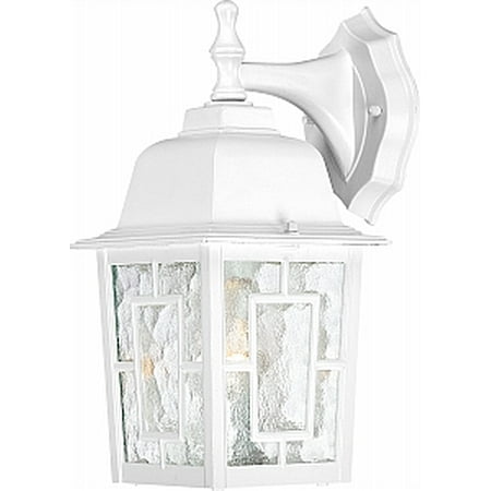 NUVO Lighting 1 Light Incandescent White Wall Mount Light Fixture