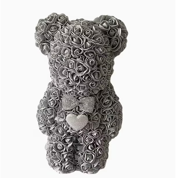 1 pieza de oso de flor eterna for Navidad, día de San Valentín chino y regalo del día de San Valentín, oso rosa de simulación de espuma eterna