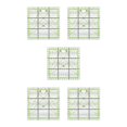 thumbnail image 1 of Naiovety Regla de retazos, accesorio de plantilla alineada para costura acrílica, accesorio de acolchado, recorte Manual, herramienta de Plaza Verde 5piezas, 1 of 6