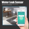 thumbnail image 2 of Detector de fugas y goteo de agua, sensor de inmersión para alerta temprana de inundación inalámbrica por WiFi, 2 of 8