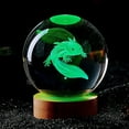 thumbnail image 4 of MyArtWe 3D Axolotl Crystal Ball Night Light Colorful Desktop Table Lamp, 4 of 7