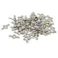 thumbnail image 1 of 100 piezas de dijes de aleación de plata elegantes, accesorios de joyería/collares 18x10mm, 1 of 9