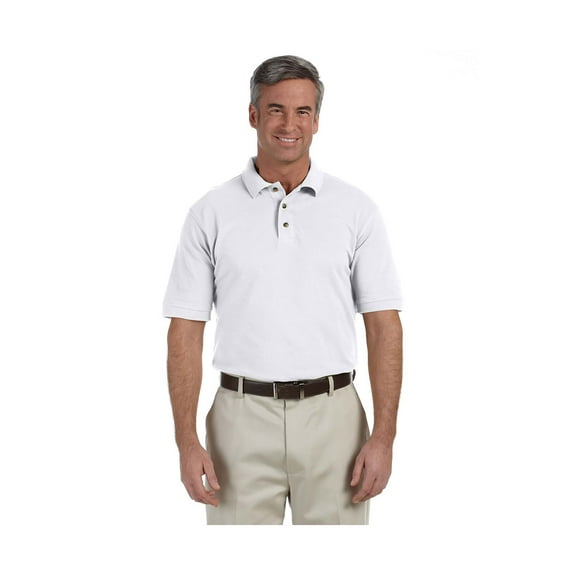 Harriton M200 Men'S 6 Oz. Ringspun Cotton Piqué Short-Sleeve Polo