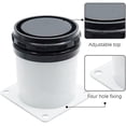 thumbnail image 2 of 4x Pies De Meuble Reglables Pies De Table En Acier Inoxydable Avec Vis Blanc - 5cm, 2 of 5