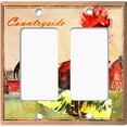 thumbnail image 6 of Metal Light Switch Plate Cover Cute Countryside Rooster Animal Farm ANM011, 6 of 13