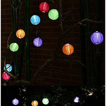 gogos solar string lights outdoor 16ft 20 led warm white fabric