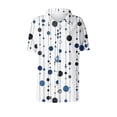 thumbnail image 2 of TaTaai Women's Random Print Short Sleeve Button Front Collared Shirt Top Loose Fit Summer Casual Blouse Versatile Plus Size Gift, 2 of 6