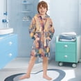 thumbnail image 5 of BZSMCE Bathrobes Belt Hooded Butterfly Bliss Creative Pattern, 5 of 8