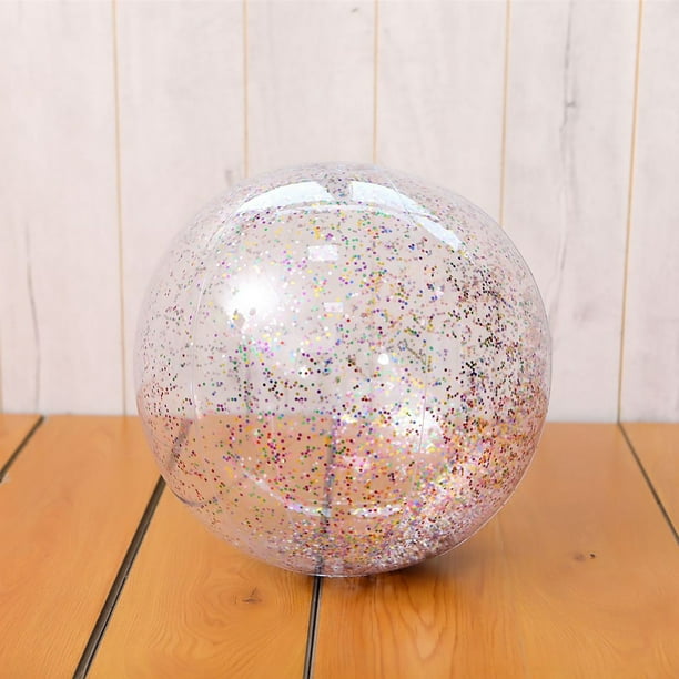 Paillettes Ballon De Plage Jouet De Piscine Balles Confetti Glitter  Gonflable Balles Claires Poo 