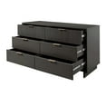 thumbnail image 5 of Manhattan Comfort Granville Engineered Wood Double Dresser in Dark Gray, 5 of 11