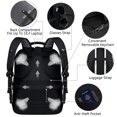 thumbnail image 4 of Mochila VECKUSON unisex de 46,7 cm para portátil de 18,4 pulgadas con RFID, color morado, 4 of 6