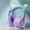 Purple, variant on Wireless Headphone, Cat Ear Design Headphone with Built-in Microphone, Foldable Bluetooth-compatible Headset for Mobile Phone