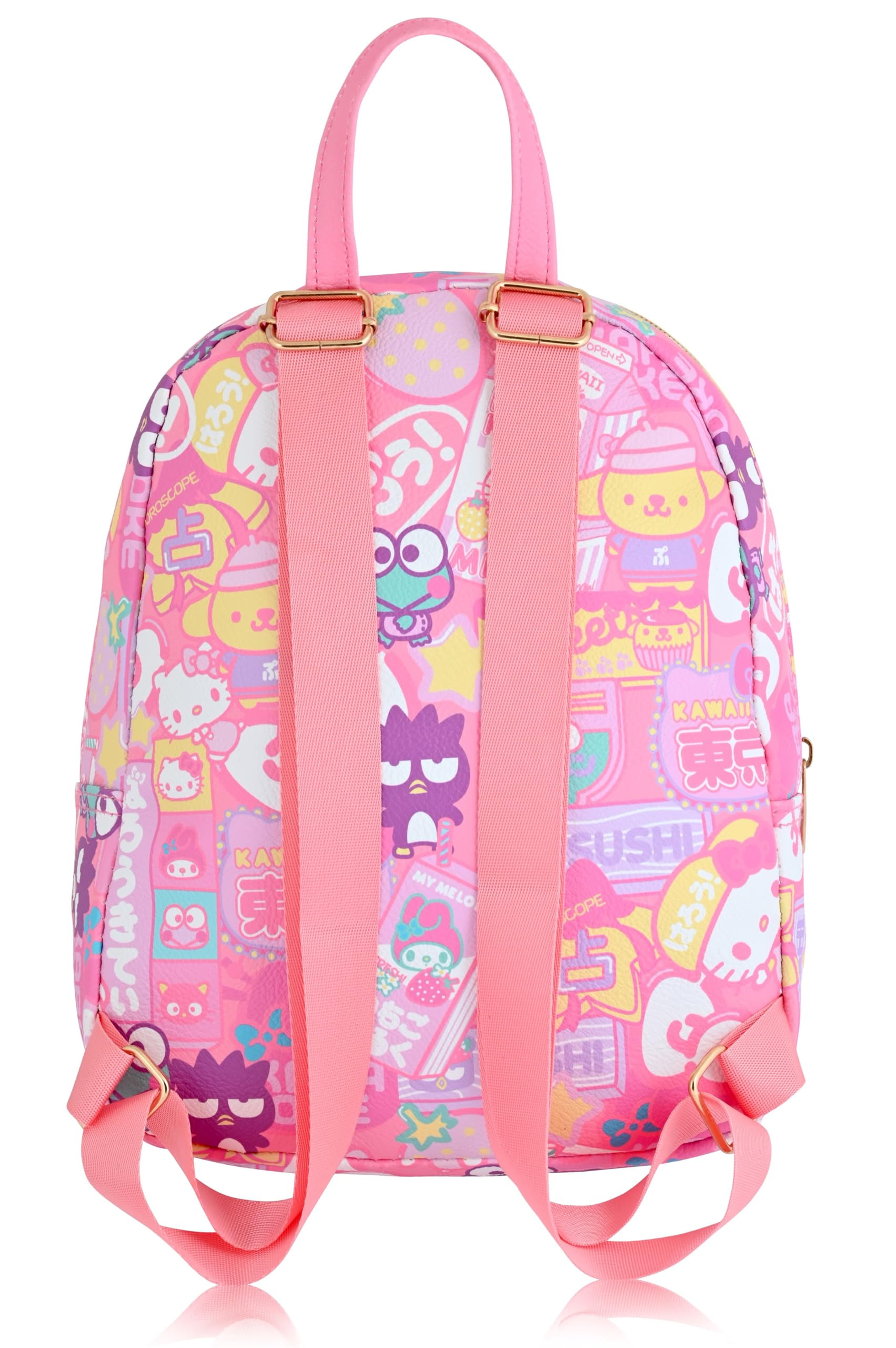 Sanrio Hello Kitty Backpack for Women, Men, Unisex  Cute PU Leather 10" Mini Backpack Purse Shoulder Purse  Hello Kitty Bag and Accessories