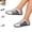Silver, variant on YOUYEDIAN Sneakers for Women Round Toe Slip On Fashion Sport Flats Casual Elastic Strap Design Comfy Training Shoes
