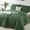 Dark Green, variant on Davulos Orange Comforter Set Queen Size,3 Pieces Modern Lightweight Queen Bedding Comforters Sets with Pillowcase Cozy Bed Set for All Season