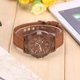 thumbnail image 5 of Reloj de pulsera analógico electrónico, correa de nailon redonda, reloj de pulsera militar (café), 5 of 8