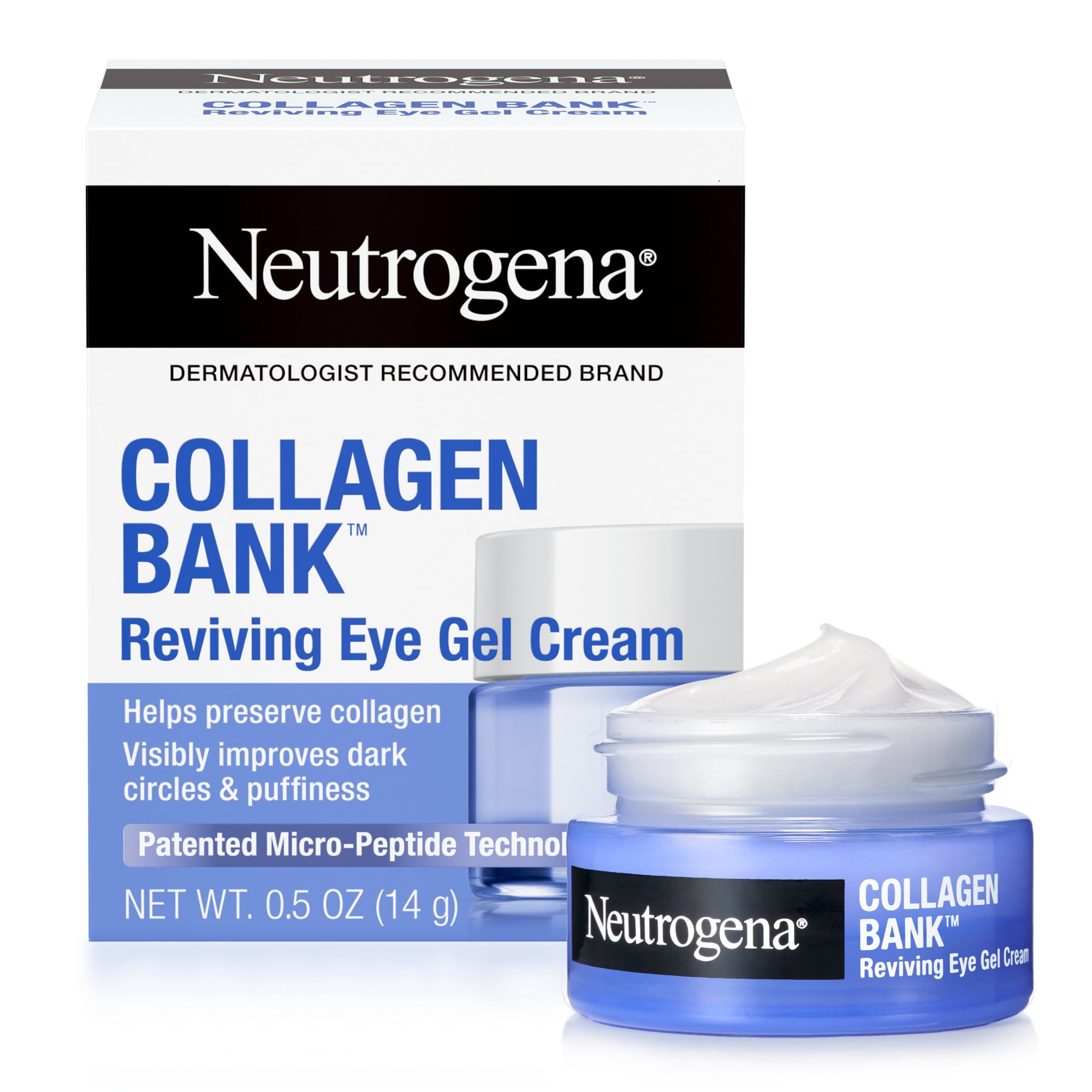 Neutrogena Collagen Bank Eye Gel Cream with Peptides 0.5 oz