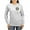 Ash Gray, variant on CafePress - Masters Degree Priceless Bar Code Women's Long Sle - Women's Long Sleeve Graphic Casual T-Shirt