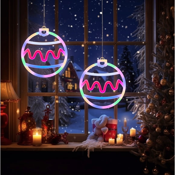 LSLJS Christmas LED Decorative Lights LED Neon Lights Shopping Mall Room Bedroom Layout Photo Hanging Lamp USB Powered Christmas Decorations Christmas Party Decorations