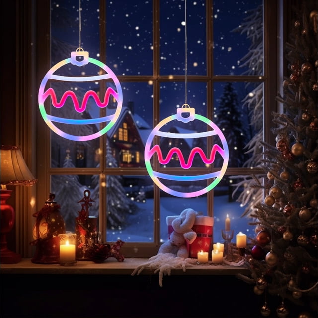 LSLJS Christmas LED Decorative Lights LED Neon Lights Shopping Mall Room Bedroom Layout Photo Hanging Lamp USB Powered Christmas Decorations Christmas Party Decorations