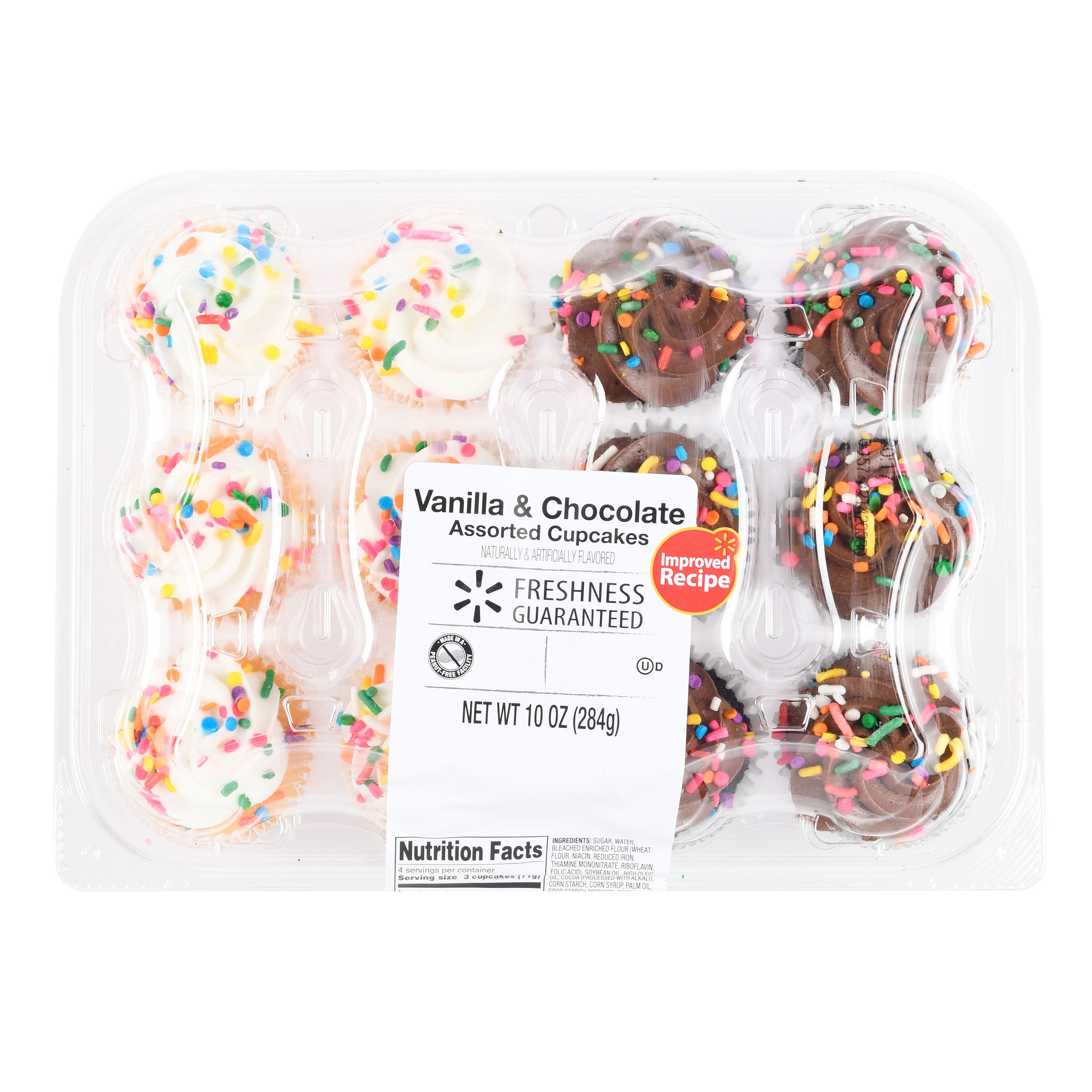 Freshness Guaranteed Confetti Mini Cupcakes 10 Oz 12 Count Walmart Com Freshness Guaranteed Confetti Mini Cupcakes 10 Oz 12 Count Walmart Com