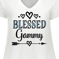 thumbnail image 4 of Inktastic Blessed Gammy Gift Women's Plus Size V-Neck T-Shirt, 4 of 5