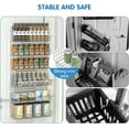 thumbnail image 6 of 6-Tier Over the Door Pantry Organizer, x-Cosrack Spice Rack Organizer with Door Hook for Kitchen Pantry,Wall Mount Spice Rack, Silver, 6 of 8