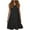 Black#1, variant on Casual Dress for Women Summer Solid Scoop Neck Tiered Loose Tank Dresses Sleeveless A-Line Comfy Midi Beach Dress
