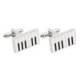 thumbnail image 1 of 1 Pair Piano Design Cufflinks Charming Shirt Accessories for Men, 1 of 8