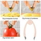 thumbnail image 3 of 2 piezas (rosa+gris) herramienta portátil para quitar el tallo de semillas de núcleo de acero inoxidable, descorazonador de frutas de cocina, removedor de melón y frutas, removedor de tallos de hojas, 3 of 5
