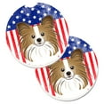 thumbnail image 1 of Drapeau Américain et Papillon Ensemble de 2 Porte-Gobelet Coaster, 1 of 1