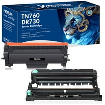 MICOTONER Compatible Toner Cartridge TN-760 & DR-730 Drum Unit for Brother HL-L2390DW DCP-L2550DW MFC-L2750DWX (Black 1*Toner Cartridge 1*Drum)