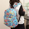 thumbnail image 2 of sususu Backpack for Teen 13 inch Backpacks for School & Travel,Cartoon Daypack (Sky Blue), 2 of 5