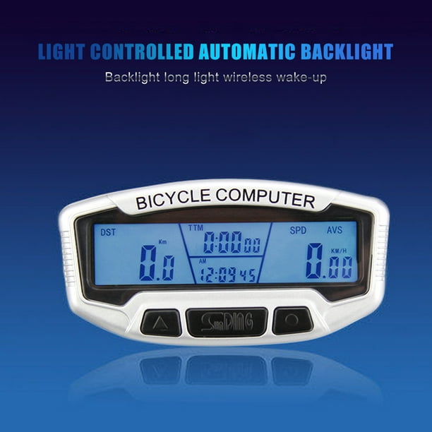 SUNDING Bike Backlight Code Table Speedometer Bicycle Digital LCD Computer Walmart