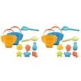 thumbnail image 1 of YWIYIUD 12PCS Reusable Beach Toy Set with Sand Bucket Shovel and Cute Model for Beach Backyard Park Pool and Outdoor Activities Practical Beach Interactive Toys for Parent and Teens, 1 of 9