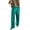 Green, variant on Womens Silk High Waist Casual Pants Flowy Wide Leg Trousers with Tapered Fit Comfortable Loungewear Full Length Army Green L