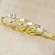 thumbnail image 4 of 4 pcs Shiny Zircon Inlaid Finger Ring - 14K Gold Plated Alloy Ring for Women, 4 of 4