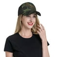 thumbnail image 4 of Baseball Caps Adjustable Outdoor 3D Dad Casual Hat Snapback , Skull Weed Leaf Art, 4 of 5