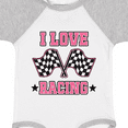 thumbnail image 4 of Inktastic I Love Racing Rally Flags Girls Girls Baby Bodysuit, 4 of 5